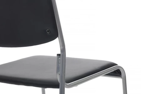 Кресло Nix RCH OMKL-01 Черный/Металл окрашенный Хром для посетителей и сотрудников фото