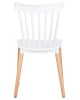 Купить Набор 4 шт Стул обеденный DOBRIN THEO, ножки светлый бук, цвет белый (W-02) в интернет-магазине КупиКресла.ру