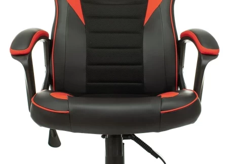 Кресла для геймеров - Кресло игровое Zombie GAME 16 черный/красный текстиль/эко.кожа крестов. пластик