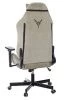 Кресло игровое Knight N1 Fabric бежевый Light-21 с подголов. крестов. металл