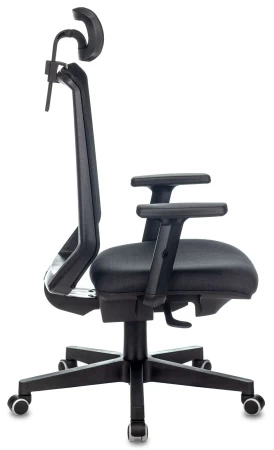 Кресла руководителя - Кресло руководителя Бюрократ EXPERT черный TW-01 38-418 сетка/ткань с подголов. крестовина пластик