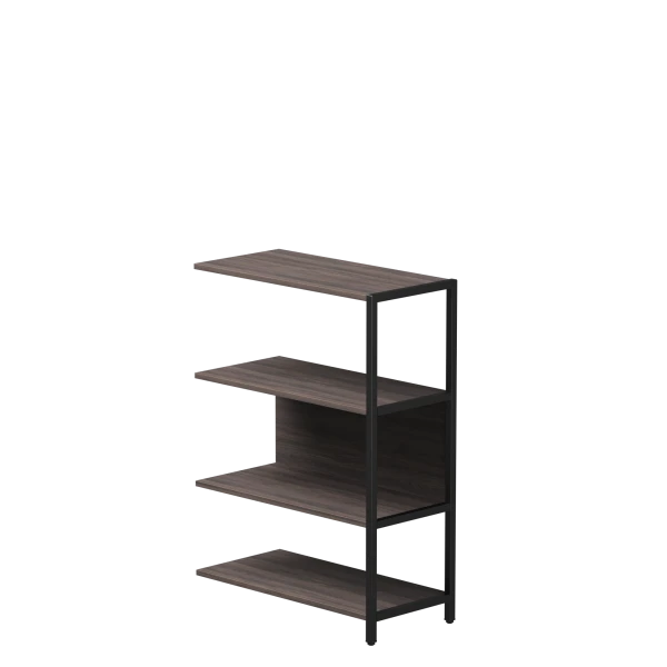 Купить Полустеллаж металлический средний Everprof EVO (ЭВО) 805х385x1120 Дуб Пасадена/Черный по низкой цене