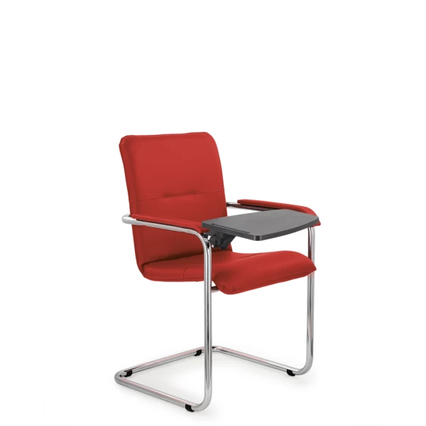 Купить Офисный стул София хром со столиком (пюпитром) по выгодной цене