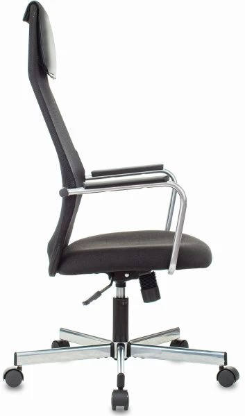 Кресло Бюрократ KB-5M черный TW-01 3C11 сетка/ткань с подголов. крестов. металл хром | Купить в КупиКресла.ру