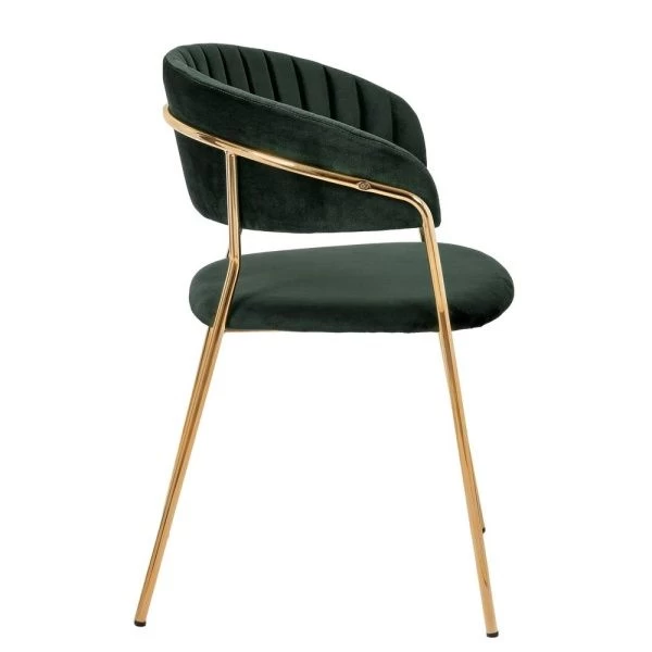 Купить Стул Turin зеленый с золотыми ножками по низкой цене