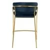 Купить Стул полубарный Turin синий с золотыми ножками по выгодной цене для кафе, ресторанов и кухни