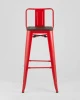 Купить Стул барный TOLIX WOOD со спинкой красный глянцевый по выгодной цене для кафе, ресторанов и кухни
