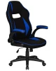 Кресла для геймеров - Кресло игровое DOBRIN RICK, черно-синяя ткань
