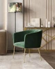 Купить Кресло Шале велюр зеленый по низкой цене