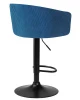 Купить Стул барный DOBRIN DARCY BLACK, синий велюр (1922-20) по выгодной цене для кафе, ресторанов и кухни