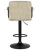 Купить Стул барный DOBRIN KRUGER ARM BLACK, бежевый вельвет (LAR-E2041-04) по выгодной цене для кафе, ресторанов и кухни