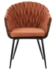 Купить Набор 2 шт Стул обеденный DOBRIN MATILDA, оранжевая ткань (LAR 275-27) в интернет-магазине КупиКресла.ру