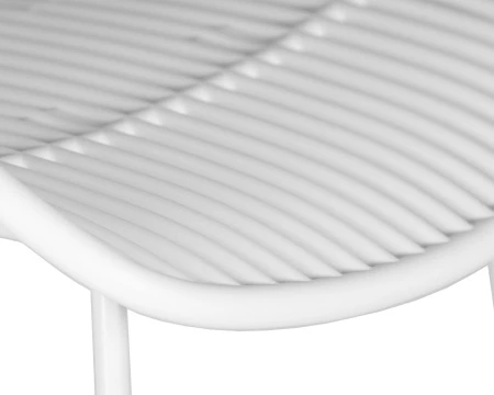 Купить Стул барный DOBRIN FRANK, белый по выгодной цене для кафе, ресторанов и кухни