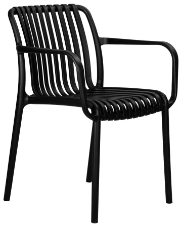 Купить Стул обеденный DOBRIN WALTER ARM, черный (B-03) в интернет-магазине КупиКресла.ру