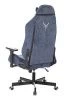 Кресло игровое Knight N1 Fabric синий Light-27 с подголов. крестов. металл