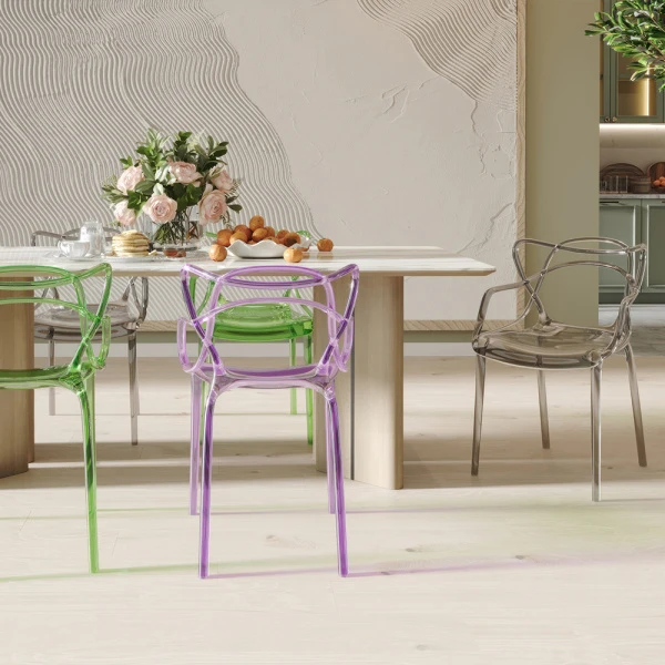 Купить Стул Masters прозрачный сиреневый по низкой цене