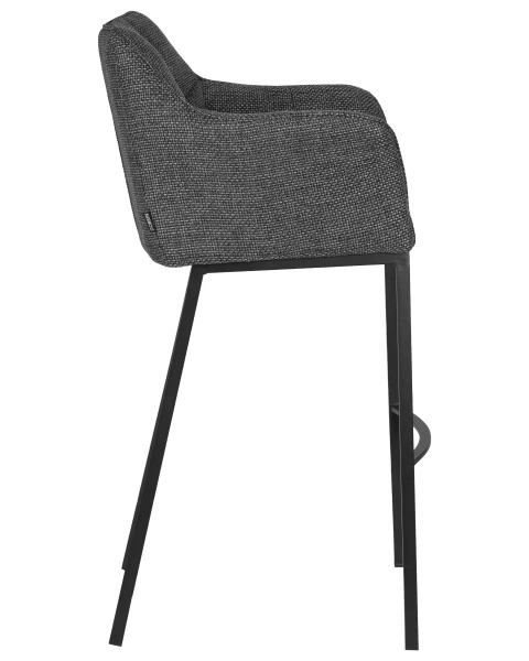 Стул барный DOBRIN LUCAS, серая ткань (F-22) для кафе, ресторанов и кухни