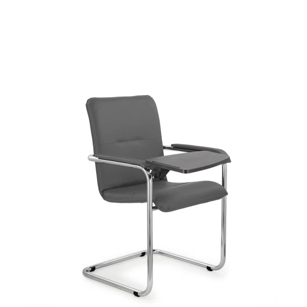 Купить Офисный стул София хром со столиком (пюпитром) по выгодной цене