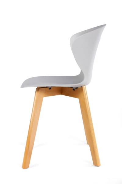 Купить Стул Gracia белый с деревянными ножками по низкой цене