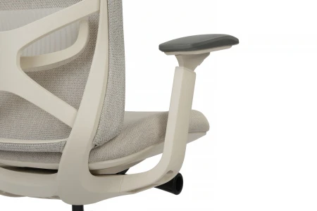 Эргономичные кресла - Кресло Gemini EGE-002AW Белый пластик/Светло-бежевый