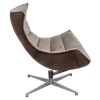 Купить Кресло LOBSTER CHAIR латте искусственная замша, коричневый по низкой цене
