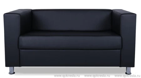 2х местный диван Аполло Экокожа Черный