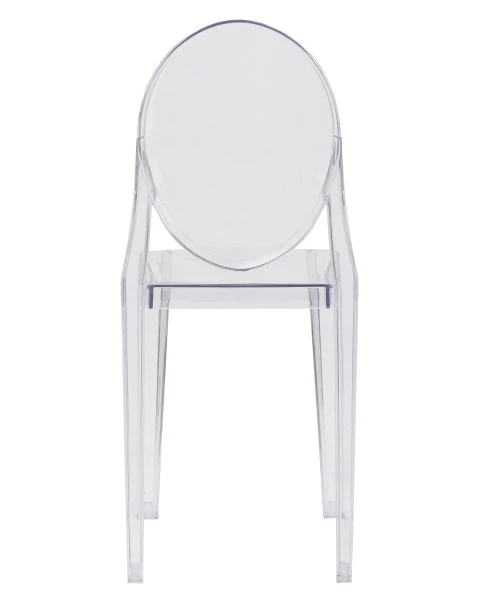 Купить Стул обеденный DOBRIN VICTORIA GHOST, цвет прозрачный по низкой цене