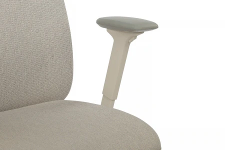 Эргономичные кресла - Кресло Antler EAN-001AW Белый пластик/Светло-бежевый