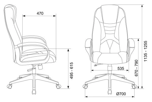 Кресло игровое Zombie 8 черный/оранжевый эко.кожа крестов. пластик | Купить в КупиКресла.ру