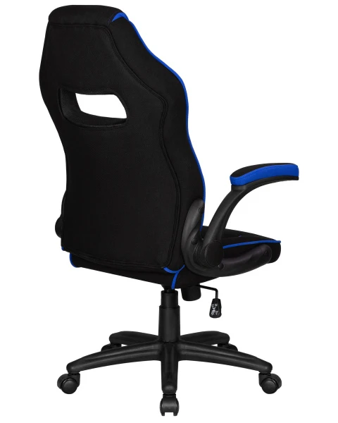Кресло игровое DOBRIN RICK, черно-синяя ткань | Купить в КупиКресла.ру