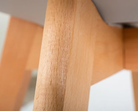 Купить Набор 4 шт Стул обеденный DOBRIN JERRY SOFT, ножки светлый бук, цвет сиденья светло-серый (GR-01) в интернет-магазине КупиКресла.ру