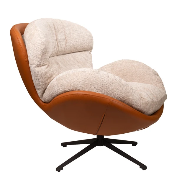 Купить Кресло BLISS оранж/серый, экокожа, шенилл по низкой цене