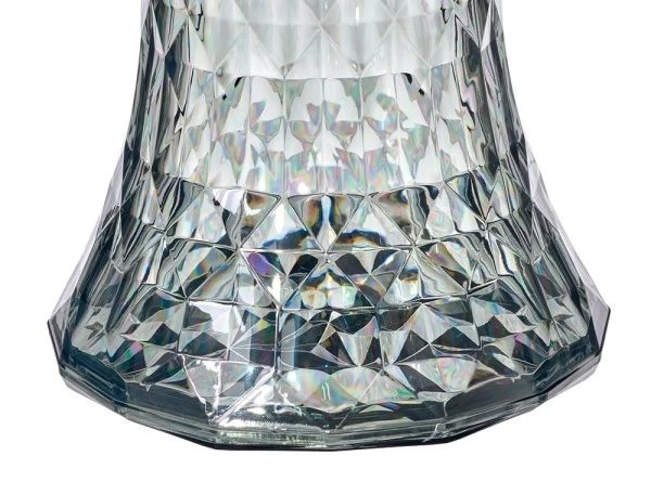 Купить Стул-пуф Stone прозрачный серый по низкой цене