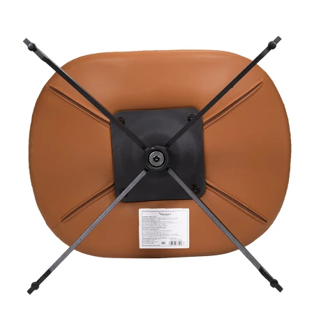 Купить Оттоманка BLISS оранж/серый, экокожа, шенилл по низкой цене