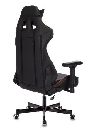 Кресла для геймеров - Кресло игровое Zombie VIKING TANK черный/оранжевый/белый искусственная кожа с подголов. крестовина металл