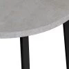 Купить Стол Next круглый раскладной 90-120x90x76,5см, Бетон Лайт, чёрный по низкой цене