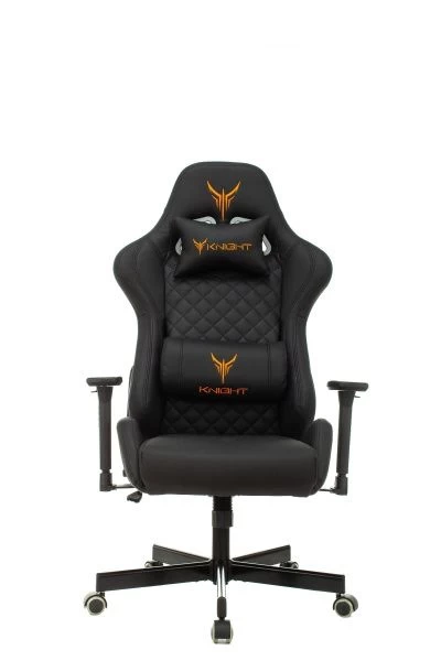 Кресло игровое Knight ARMOR черный ромбик эко.кожа с подголов. крестов. металл | Купить в КупиКресла.ру