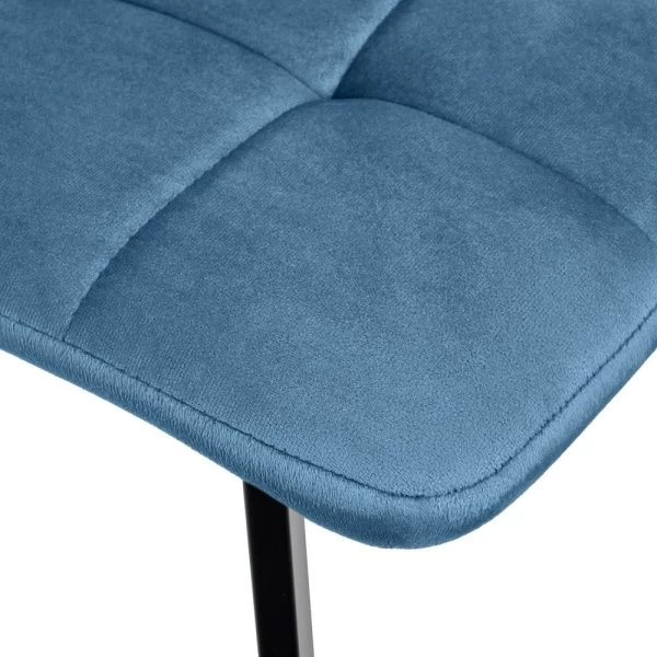 Купить Стул Easy тёмно-бирюзовый с чёрными ножками по низкой цене