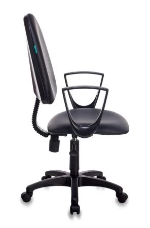 Офисные кресла - Кресло Бюрократ CH-1300N черный Престиж+ эко.кожа крестовина пластик