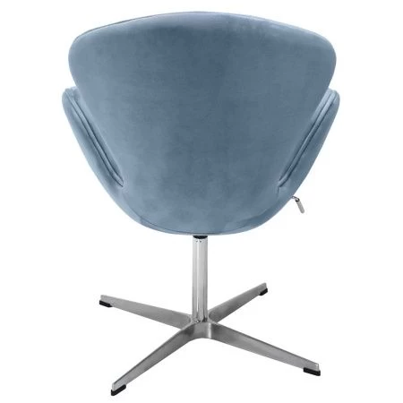 Купить Кресло SWAN CHAIR серый, искусственная замша по низкой цене