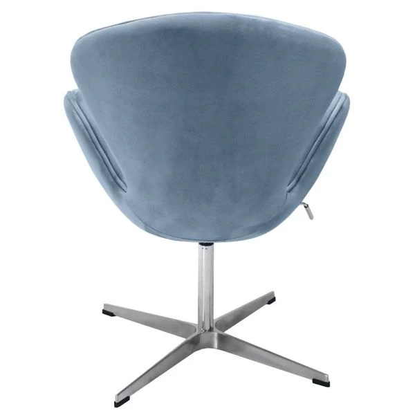 Купить Кресло SWAN CHAIR серый, искусственная замша по низкой цене