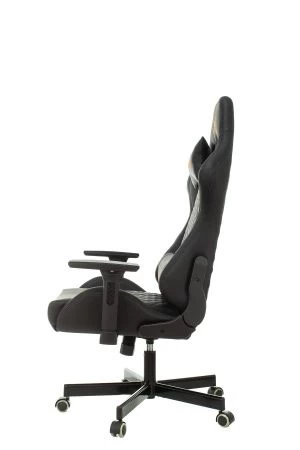 Кресло игровое Knight ARMOR черный ромбик эко.кожа с подголов. крестов. металл