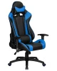 Кресло игровое DOBRIN BRIAN, черно-синяя экокожа