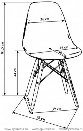 Стул Eames DSW 638 светлый бук (Эймс)