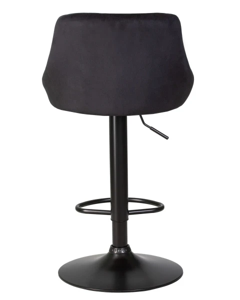 Стул барный DOBRIN LOGAN BLACK, черный велюр (MJ9-101) для кафе, ресторанов и кухни