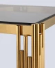 Купить Журнальный столик 55*55 ГЭТСБИ золото стекло smoke по низкой цене