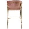 Купить Стул полубарный Turin пудровый с золотыми ножками по выгодной цене для кафе, ресторанов и кухни