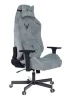Кресла для геймеров - Кресло игровое Knight N1 Fabric серо-голубой Light-28 с подголов. крестов. металл