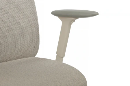 Эргономичные кресла - Кресло Antler EAN-001AW Белый пластик/Светло-бежевый