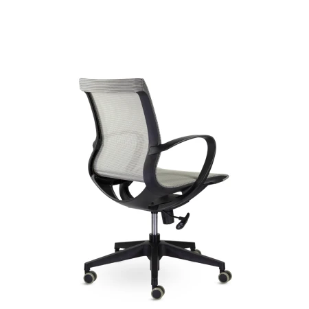 Офисные кресла - Кресло М-805 Йота/Yota black PL TC-02 (серый)